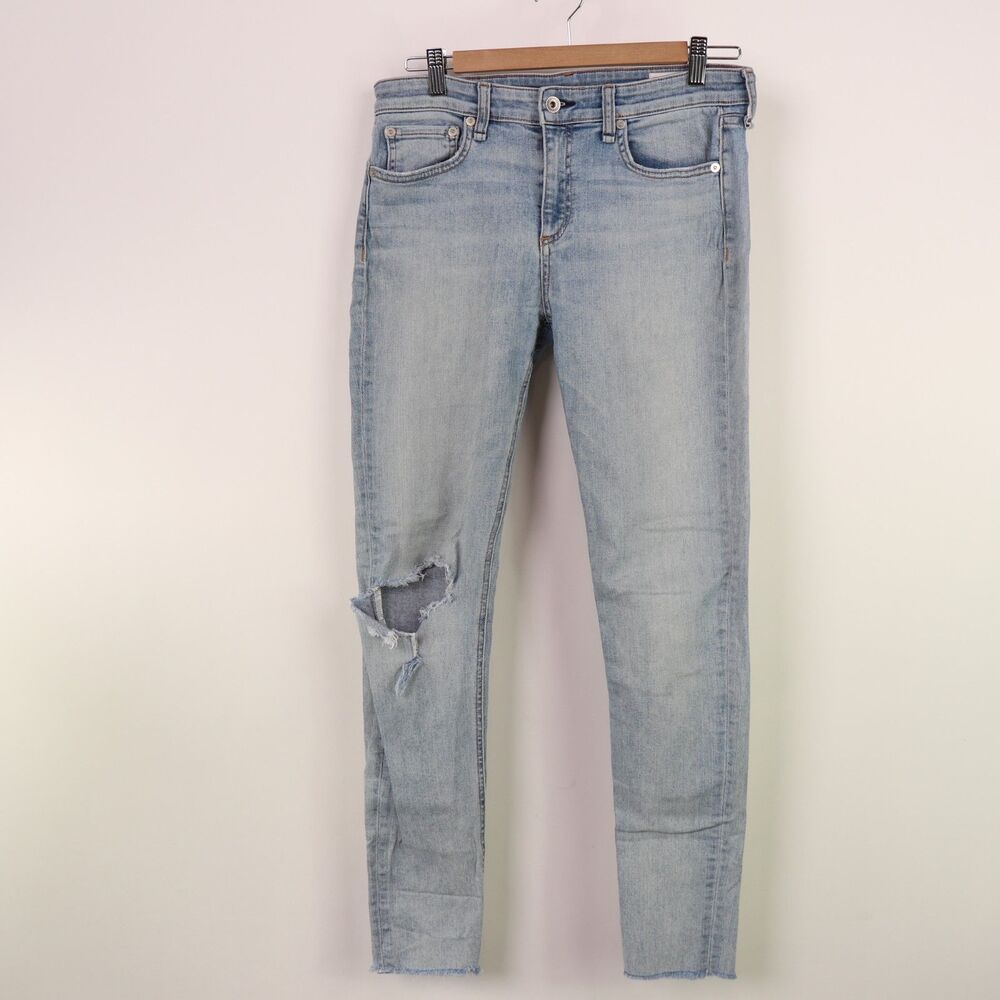 Rag & Bone Cate Mid Rise Distressed Skinny Jeans size 28